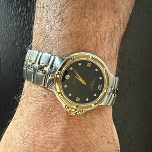 Raymond Weil Parsifal men’s watch Black face 
18 kt / stainless/ diamond markers